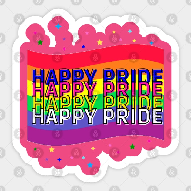 Happy pride Sticker by antArctica 